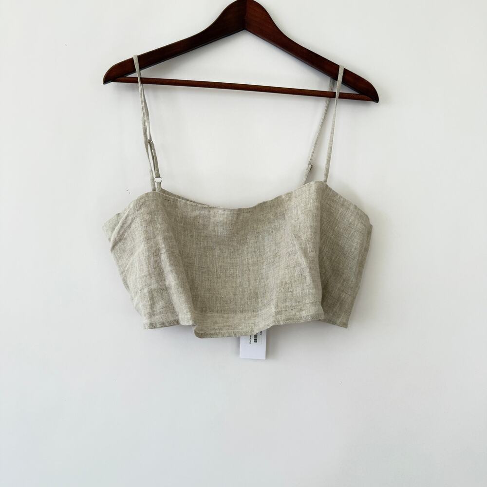 Reformation Natural Linen 2 piece Midi Skirt with top - Picture 8 of 12